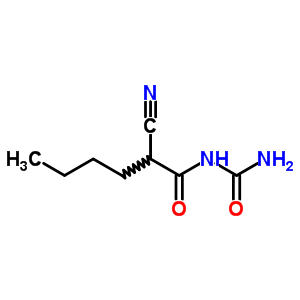 N-氨基甲酰-2-氰基-己酰胺結(jié)構(gòu)式_5442-53-5結(jié)構(gòu)式