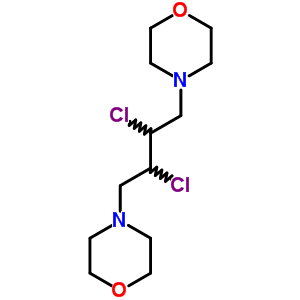 4-(2,3-Dichloro-4-morpholin-4-yl-butyl)morpholineStructure,5443-53-8Structure 4-(2,3-Dichloro-4-morpholin-4-yl-butyl)morpholine Structure,5443-53-8Structure
