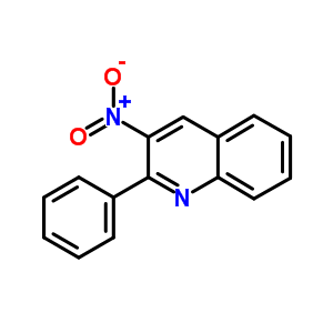 3-硝基-2-苯基喹啉結(jié)構(gòu)式_5443-79-8結(jié)構(gòu)式