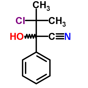 Benzeneacetonitrile, a-(1-chloro-1-methylethyl)-a-hydroxy-Structure,5445-33-0Structure Benzeneacetonitrile, a-(1-chloro-1-methylethyl)-a-hydroxy- Structure,5445-33-0Structure