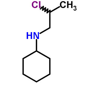 Cyclohexanamine,n-(2-chloropropyl)-, hydrochloride (1:1)Structure,5445-92-1Structure Cyclohexanamine,n-(2-chloropropyl)-, hydrochloride (1:1) Structure,5445-92-1Structure