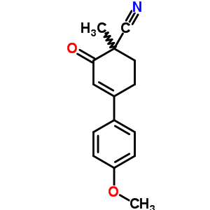 3-Cyclohexene-1-carbonitrile,4-(4-methoxyphenyl)-1-methyl-2-oxo-Structure,5446-70-8Structure 3-Cyclohexene-1-carbonitrile,4-(4-methoxyphenyl)-1-methyl-2-oxo- Structure,5446-70-8Structure