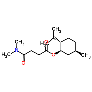 2-(2-異丙基-5-甲基環(huán)己基)-N<sup>1</sup>,N<sup>1</sup>-二甲基琥珀酰胺結(jié)構(gòu)式_544714-08-1結(jié)構(gòu)式