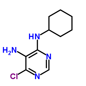 6-Chloro-n-cyclohexyl-pyrimidine-4,5-diamineStructure,5449-10-5Structure 6-Chloro-n-cyclohexyl-pyrimidine-4,5-diamine Structure,5449-10-5Structure