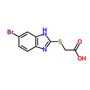 (6-Bromo-1h-benzoimidazol-2-ylsulfanyl)-acetic acidStructure,5450-30-6Structure (6-Bromo-1h-benzoimidazol-2-ylsulfanyl)-acetic acid Structure,5450-30-6Structure