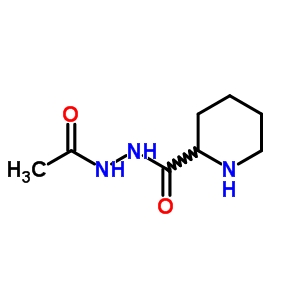 N-乙酰基哌啶-2-碳酰肼結(jié)構(gòu)式_54571-04-9結(jié)構(gòu)式