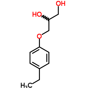 3-(P-ethylphenoxy)-1,2-propanediolStructure,54581-92-9Structure 3-(P-ethylphenoxy)-1,2-propanediol Structure,54581-92-9Structure