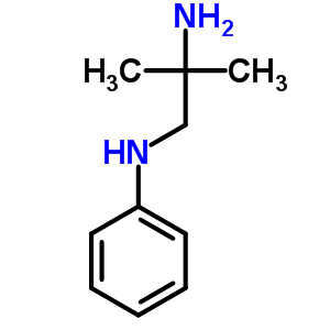 N-(2-氨基-2-甲基丙基)苯胺結(jié)構(gòu)式_5462-03-3結(jié)構(gòu)式
