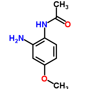 N-(2-氨基-4-甲氧基苯基)乙酰胺結(jié)構(gòu)式_5472-37-7結(jié)構(gòu)式