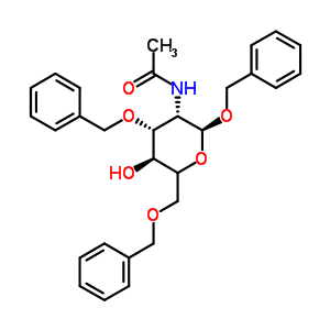 Benzyl 2-acetamido-3,6-di-o-benzyl-2-deoxy-alpha-d-glucopyranosideStructure,55287-49-5Structure Benzyl 2-acetamido-3,6-di-o-benzyl-2-deoxy-alpha-d-glucopyranoside Structure,55287-49-5Structure
