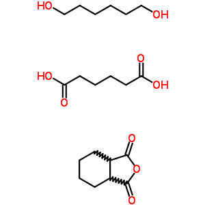 Hexanedioic acid, polymer with hexahydro-1,3-isobenzofurandione and 1,6-hexanediolStructure,55447-58-0Structure Hexanedioic acid, polymer with hexahydro-1,3-isobenzofurandione and 1,6-hexanediol Structure,55447-58-0Structure