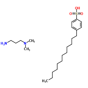 4-Dodecyl-benzenesulfonic acid compd. with n,n-dimethyl-1,3-propanediamine (1:1)Structure,55470-69-4Structure 4-Dodecyl-benzenesulfonic acid compd. with n,n-dimethyl-1,3-propanediamine (1:1) Structure,55470-69-4Structure