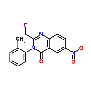 2-(Fluoromethyl)-6-nitro-3-o-tolylquinazolin-4(3H)-oneStructure,56287-73-1Structure 2-(Fluoromethyl)-6-nitro-3-o-tolylquinazolin-4(3H)-one Structure,56287-73-1Structure