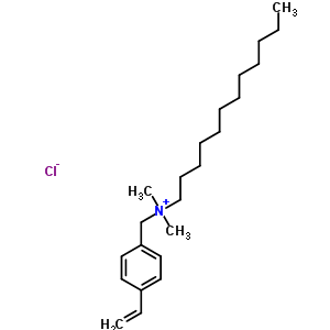 Dimethyldodecyl (4-vinylbenzyl)aminium·chlorideStructure,56307-84-7Structure Dimethyldodecyl (4-vinylbenzyl)aminium·chloride Structure,56307-84-7Structure