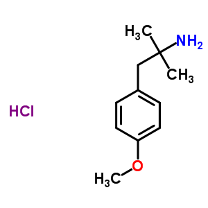 1,1-二甲基-2-(4-甲氧基苯基)乙胺鹽酸鹽結構式_56490-93-8結構式