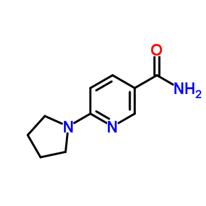 3-Pyridinecarboxamide,6-(1-pyrrolidinyl)-Structure,56501-10-1Structure 3-Pyridinecarboxamide,6-(1-pyrrolidinyl)- Structure,56501-10-1Structure