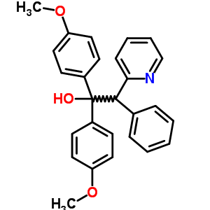 2-Pyridineethanol ,alpha,alpha-bis(4-methoxyphenyl)-beta-phenyl-Structure,56501-71-4Structure 2-Pyridineethanol ,alpha,alpha-bis(4-methoxyphenyl)-beta-phenyl- Structure,56501-71-4Structure