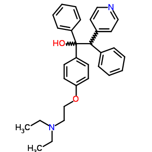 1-(4-Diethylaminoethoxyphenyl)-1,2-di(phenyl)-2-(4-pyridyl)ethanolStructure,56501-75-8Structure 1-(4-Diethylaminoethoxyphenyl)-1,2-di(phenyl)-2-(4-pyridyl)ethanol Structure,56501-75-8Structure