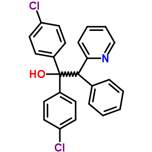 1-Di(4-chlorophenyl)-1-phenyl-2-(2-pyridyl)ethanolStructure,56501-76-9Structure 1-Di(4-chlorophenyl)-1-phenyl-2-(2-pyridyl)ethanol Structure,56501-76-9Structure