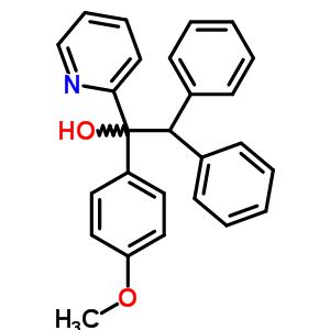 2,2-Diphenylmethyl-(4-methoxyphenyl)-1-(2-pyridyl)methanolStructure,56501-88-3Structure 2,2-Diphenylmethyl-(4-methoxyphenyl)-1-(2-pyridyl)methanol Structure,56501-88-3Structure