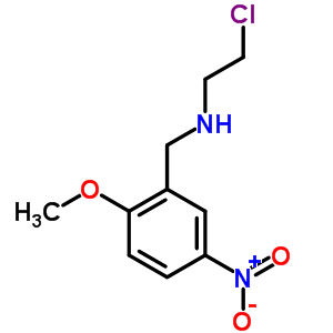 N-(2-氯乙基)-2-甲氧基-5-硝基芐胺結(jié)構(gòu)式_56538-01-3結(jié)構(gòu)式