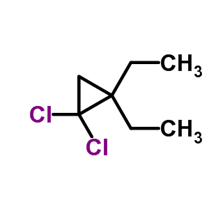 Cyclopropane,1,1-dichloro-2,2-diethyl-Structure,5685-45-0Structure Cyclopropane,1,1-dichloro-2,2-diethyl- Structure,5685-45-0Structure