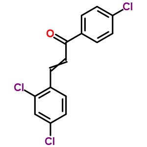 2-Propen-1-one,1-(4-chlorophenyl)-3-(2,4-dichlorophenyl)-Structure,57076-84-3Structure 2-Propen-1-one,1-(4-chlorophenyl)-3-(2,4-dichlorophenyl)- Structure,57076-84-3Structure