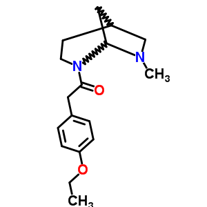 3,8-Diazabicyclo(3.2.1)octane,3-(p-ethoxyphenyl)acetyl-8-methyl-Structure,57269-26-8Structure 3,8-Diazabicyclo(3.2.1)octane,3-(p-ethoxyphenyl)acetyl-8-methyl- Structure,57269-26-8Structure