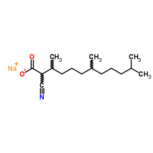 2-Cyano-3,7,11-trimethyldodecanoic acid sodium saltStructure,57272-21-6Structure 2-Cyano-3,7,11-trimethyldodecanoic acid sodium salt Structure,57272-21-6Structure