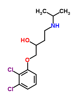 1-(Isopropylamino)-4-(2,3-dichlorophenoxy)-3-butanolStructure,57281-46-6Structure 1-(Isopropylamino)-4-(2,3-dichlorophenoxy)-3-butanol Structure,57281-46-6Structure