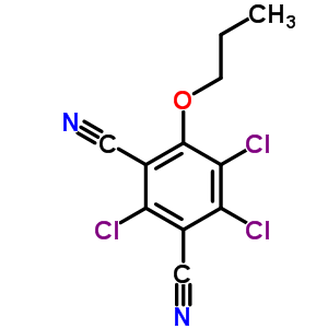 2,5,6-Trichloro-4-propoxy-1,3-benzenedicarbonitrileStructure,57531-88-1Structure 2,5,6-Trichloro-4-propoxy-1,3-benzenedicarbonitrile Structure,57531-88-1Structure