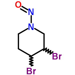 3,4-Dibromo-1-nitrosopiperidineStructure,57541-73-8Structure 3,4-Dibromo-1-nitrosopiperidine Structure,57541-73-8Structure