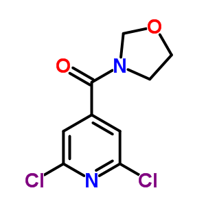 3-(2,6-Dichloroisonicotinoyl)oxazolidineStructure,57803-45-9Structure 3-(2,6-Dichloroisonicotinoyl)oxazolidine Structure,57803-45-9Structure