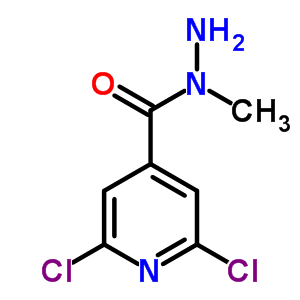 N-甲基-2,6-二氯異煙酰肼結(jié)構(gòu)式_57803-52-8結(jié)構(gòu)式
