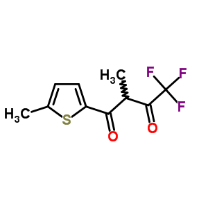 4,4,4-Trifluoro-2-methyl-1-(5-methylthiophen-2-yl)butane-1,3-dioneStructure,579-41-9Structure 4,4,4-Trifluoro-2-methyl-1-(5-methylthiophen-2-yl)butane-1,3-dione Structure,579-41-9Structure