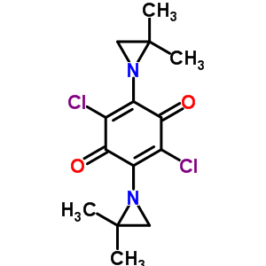 2,5-Cyclohexadiene-1,4-dione,2,5-dichloro-3,6-bis(2,2-dimethyl-1-aziridinyl)-Structure,57998-64-8Structure 2,5-Cyclohexadiene-1,4-dione,2,5-dichloro-3,6-bis(2,2-dimethyl-1-aziridinyl)- Structure,57998-64-8Structure