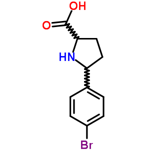 5-(4-Bromophenyl)pyrrolidine-2-carboxylic acidStructure,5800-00-0Structure 5-(4-Bromophenyl)pyrrolidine-2-carboxylic acid Structure,5800-00-0Structure