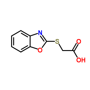 (1,3-Benzoxazol-2-ylthio)acetic acidStructure,58089-32-0Structure (1,3-Benzoxazol-2-ylthio)acetic acid Structure,58089-32-0Structure