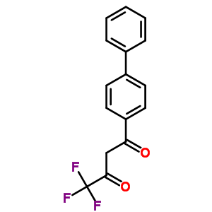 4,4,4-Trifluoro-1-(4-phenylphenyl)butane-1,3-dioneStructure,581-83-9Structure 4,4,4-Trifluoro-1-(4-phenylphenyl)butane-1,3-dione Structure,581-83-9Structure