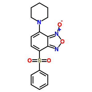 4-(Phenylsulfonyl)-7-(1-piperidinyl)benzofurazane 1-oxideStructure,58131-56-9Structure 4-(Phenylsulfonyl)-7-(1-piperidinyl)benzofurazane 1-oxide Structure,58131-56-9Structure