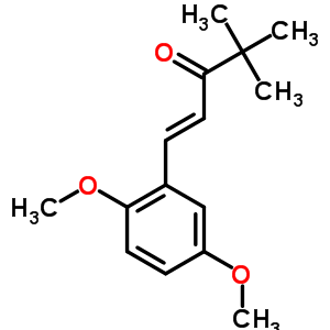 1-(2,5-Dimethoxyphenyl)-4,4-dimethyl-1-penten-3-oneStructure,58344-30-2Structure 1-(2,5-Dimethoxyphenyl)-4,4-dimethyl-1-penten-3-one Structure,58344-30-2Structure