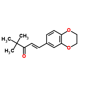 1-(2,3-Dihydro-1,4-benzodioxin-6-yl)-4,4-dimethyl-1-penten-3-oneStructure,58344-35-7Structure 1-(2,3-Dihydro-1,4-benzodioxin-6-yl)-4,4-dimethyl-1-penten-3-one Structure,58344-35-7Structure