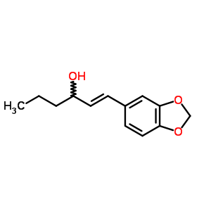 1-(1,3-Benzodioxol-5-yl)-1-hexen-3-olStructure,58344-85-7Structure 1-(1,3-Benzodioxol-5-yl)-1-hexen-3-ol Structure,58344-85-7Structure