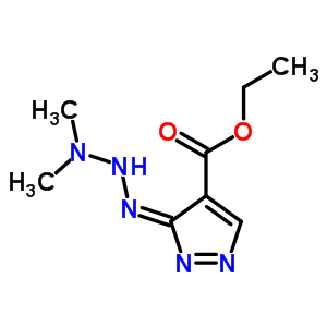(3z)-3-(二甲基氨基肼基)吡唑-4-羧酸乙酯結構式_58456-63-6結構式