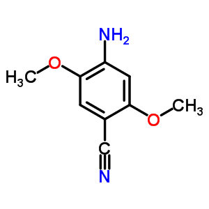 4-Amino-2,5-dimethoxybenzonitrileStructure,5855-86-7Structure 4-Amino-2,5-dimethoxybenzonitrile Structure,5855-86-7Structure