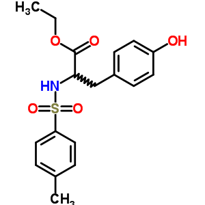 N-[(4-甲基苯基)磺?；鵠-L-酪氨酸乙酯結(jié)構(gòu)式_58559-09-4結(jié)構(gòu)式