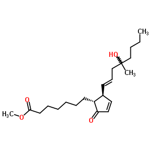 16-Hydroxy-16-methyl-9-oxo-prosta-10,13-dien-1-oic acid methyl esterStructure,58682-86-3Structure 16-Hydroxy-16-methyl-9-oxo-prosta-10,13-dien-1-oic acid methyl ester Structure,58682-86-3Structure