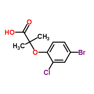 2-(4-Bromo-2-chlorophenoxy)-2-methylpropanoic acid Structure,588681-98-5Structure