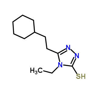 5-(2-Cyclohexylethyl)-4-ethyl-4H-1,2,4-triazole-3-thiolStructure,590353-07-4Structure 5-(2-Cyclohexylethyl)-4-ethyl-4H-1,2,4-triazole-3-thiol Structure,590353-07-4Structure