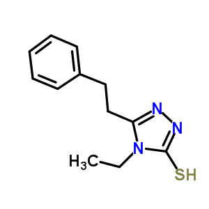 4-Ethyl-5-(2-phenylethyl)-4H-1,2,4-triazole-3-thiolStructure,590376-41-3Structure 4-Ethyl-5-(2-phenylethyl)-4H-1,2,4-triazole-3-thiol Structure,590376-41-3Structure